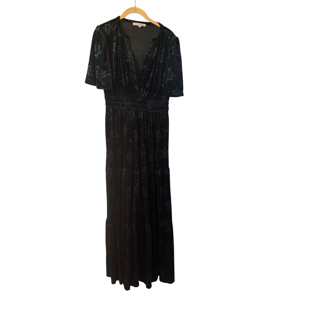 Baltic Born Black Floral Maxi Dress